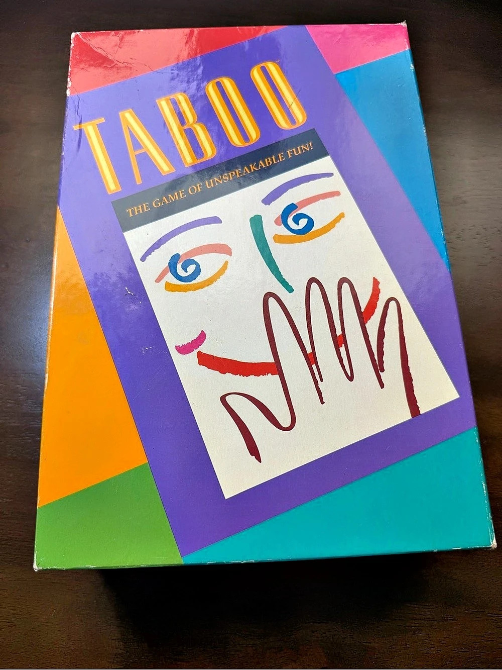 Milton Bradley Taboo: The Game of Unspeakable Fun Board Game 1989 Vintage